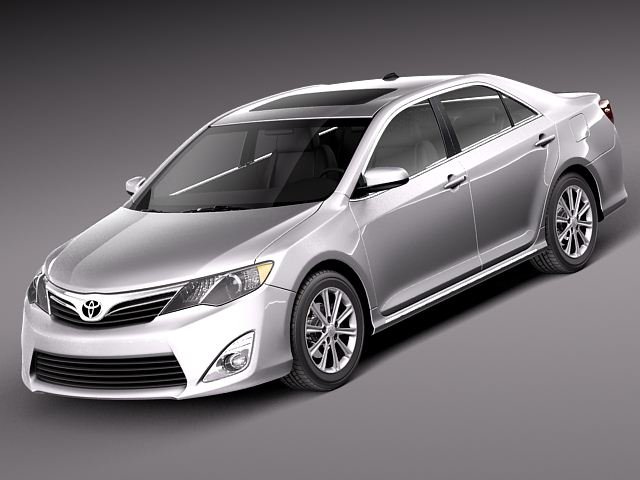 Toyota Camry LE 2012 USA 3D Model .c4d .max .obj .3ds .fbx .stl .blend 