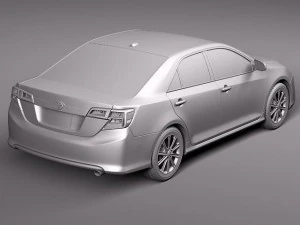 Toyota Camry LE 2012 USA 3D Model