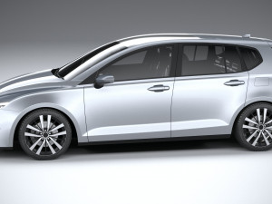 Generic Hatchback v1 2022 LowPoly 3D 模型