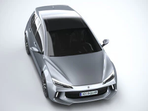 Generic Hatchback v1 2022 LowPoly 3D Model