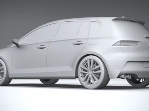 Generic Hatchback v1 2022 LowPoly 3D Model