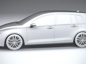 Generic Hatchback v1 2022 LowPoly 3D Model
