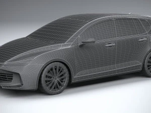 Generic Hatchback v1 2022 LowPoly 3D Model