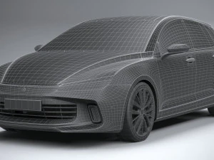 Generic Hatchback v1 2022 LowPoly 3D Model