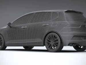 Generic Hatchback v1 2022 LowPoly 3D Model