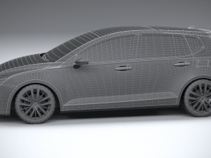 Generic Hatchback v1 2022 LowPoly 3D 模型
