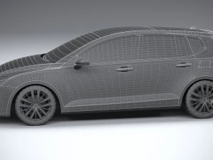 Generic Hatchback v1 2022 LowPoly 3D Model