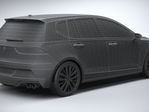 Generic Hatchback v1 2022 LowPoly 3D 模型