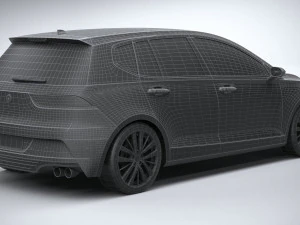 Generic Hatchback v1 2022 LowPoly 3D Model