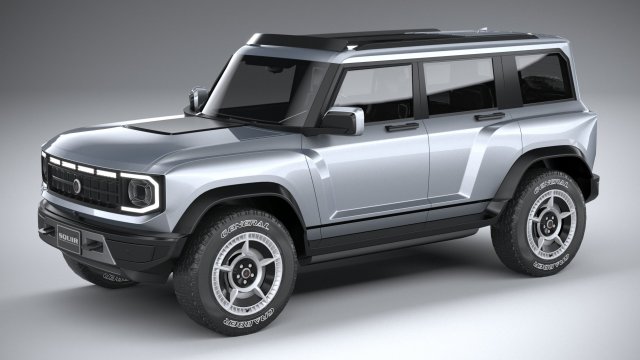 Generic Offroad EV v1 2022 LowPoly 3D Model .c4d .max .obj .3ds .fbx .stl .blend 