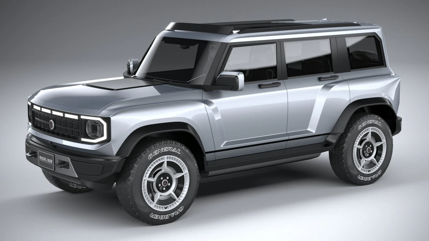 Generic Offroad EV v1 2022 LowPoly 3D Model .c4d .max .obj .3ds .fbx .stl .blend 