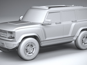 Generic Offroad EV v1 2022 LowPoly 3D Model