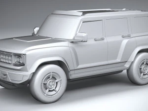 Generic Offroad EV v1 2022 LowPoly 3D Model