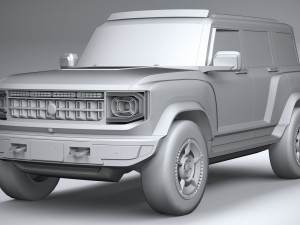 Generic Offroad EV v1 2022 LowPoly 3D Model