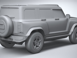 Generic Offroad EV v1 2022 LowPoly 3D Model