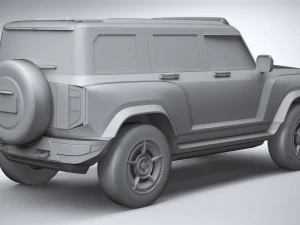 Generic Offroad EV v1 2022 LowPoly 3D Model