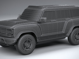 Generic Offroad EV v1 2022 LowPoly 3D Model