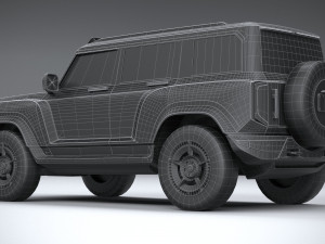 Generic Offroad EV v1 2022 LowPoly 3D Model