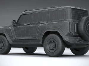 Generic Offroad EV v1 2022 LowPoly 3D Model
