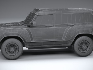 Generic Offroad EV v1 2022 LowPoly 3D Model