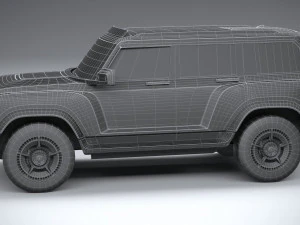 Generic Offroad EV v1 2022 LowPoly 3D Model