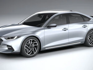 Generische Limousine v1 2022 LowPoly 3D Modell