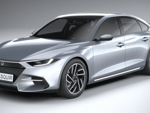 Generic Sedan v1 2022 LowPoly Modello 3D