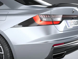 Generic Sedan v1 2022 LowPoly 3D Model