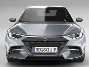 Generic Sedan v1 2022 LowPoly Modello 3D