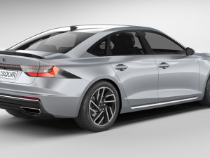 Generic Sedan v1 2022 LowPoly Modello 3D