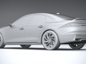 Generic Sedan v1 2022 LowPoly Modello 3D