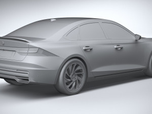 Generic Sedan v1 2022 LowPoly Modello 3D