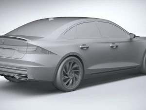Generic Sedan v1 2022 LowPoly 3D Model