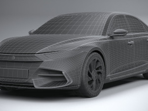 Generic Sedan v1 2022 LowPoly Modello 3D