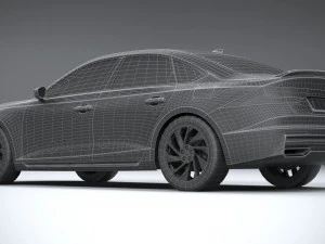 Generic Sedan v1 2022 LowPoly 3D Model