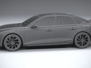 Generic Sedan v1 2022 LowPoly 3D Model
