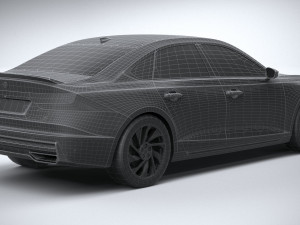 Generic Sedan v1 2022 LowPoly Modello 3D