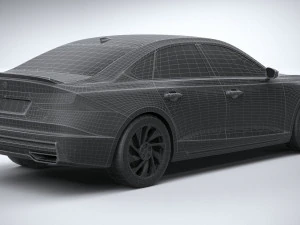 Generic Sedan v1 2022 LowPoly 3D Model