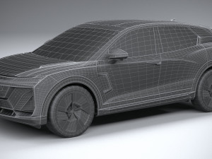 Generic SUV v1 2023 LowPoly 3D Model