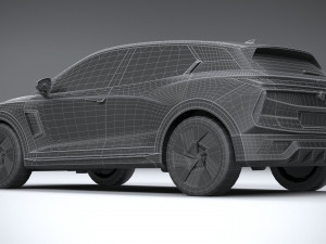 Generic SUV v1 2023 LowPoly 3D Model