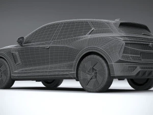 Generic SUV v1 2023 LowPoly 3D Model