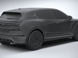Generic SUV v1 2023 LowPoly 3D Model