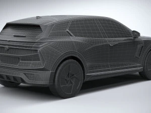 Generic SUV v1 2023 LowPoly 3D Model