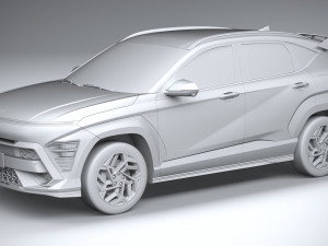 Hyundai Kona N Line 2024 3D Модель