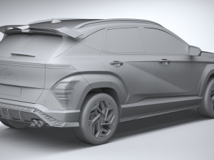 Hyundai Kona N Line 2024 3D Модель