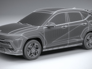 Hyundai Kona N Line 2024 3D Модель