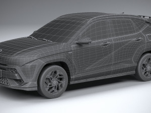 Hyundai Kona N Line 2024 3D Модель