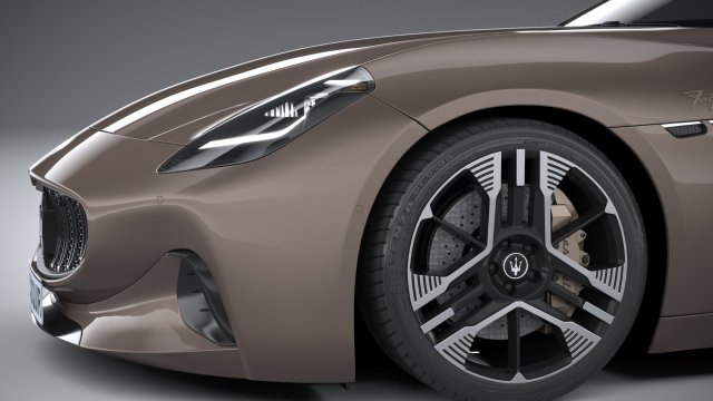 Maserati GranTurismo Folgore 2023 3D Модель In Спортивные 3DExport