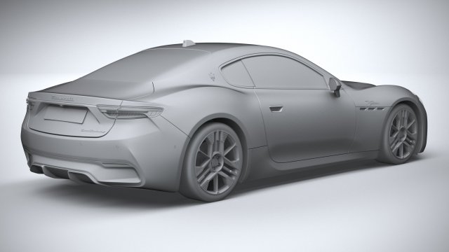 Maserati GranTurismo Folgore 2023 3D Модель In Спортивные 3DExport
