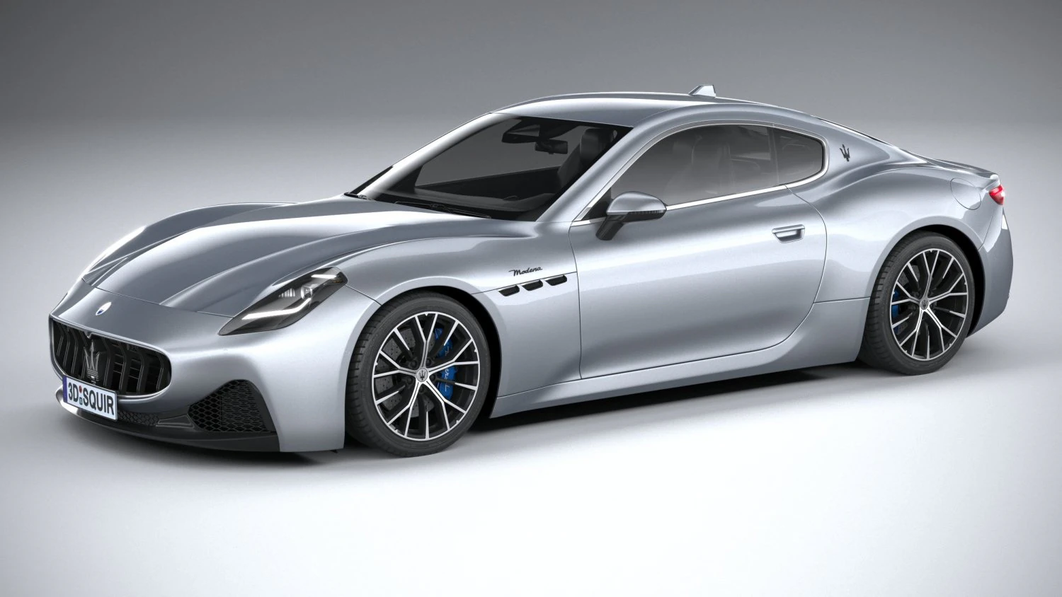 Maserati GranTurismo Modena 2023 3D Model .c4d .max .obj .3ds .fbx .stl .blend 